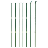 Produktbild för Stängsel grön 2x10 m galvaniserat stål