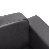 Produktbild för Hundsoffa grå 80x50x40 cm konstläder