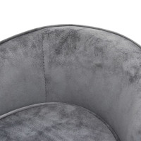 Produktbild för Hundsoffa grå 69x49x40 cm plysch