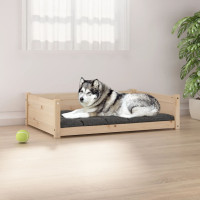 Produktbild för Hundbädd 105,5x75,5x28 massiv furu