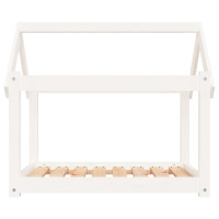 Produktbild för Hundbädd vit 81x60x70 cm massiv furu