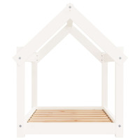 Produktbild för Hundbädd vit 81x60x70 cm massiv furu