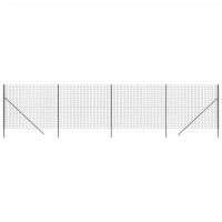 Produktbild för Stängsel antracit 2x10 m galvaniserat stål