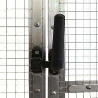 Produktbild för Fågelvoljär silver 1,79x2x1,85 m aluminium