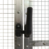 Produktbild för Fågelvoljär silver 1,79x8x1,85 m aluminium