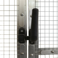 Produktbild för Fågelvoljär silver 1,79x3x1,85 m aluminium