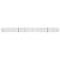 Produktbild för Stängsel med stolpsko antracit 1,6x25 m