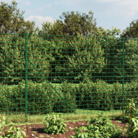 Produktbild för Stängsel med stolpsko grön 1,6x10 m