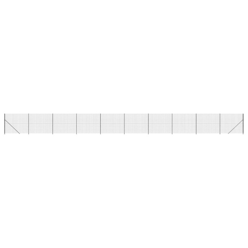 Produktbild för Stängsel med stolpsko antracit 1,4x25 m