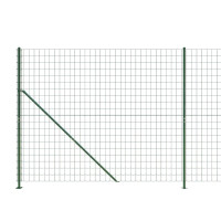 Produktbild för Stängsel med stolpsko grön 2x10 m