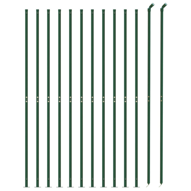 Produktbild för Stängsel med stolpsko grön 1,8x25 m