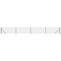 Produktbild för Stängsel med stolpsko antracit 1x10 m