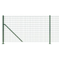 Produktbild för Stängsel med stolpsko grön 1x10 m