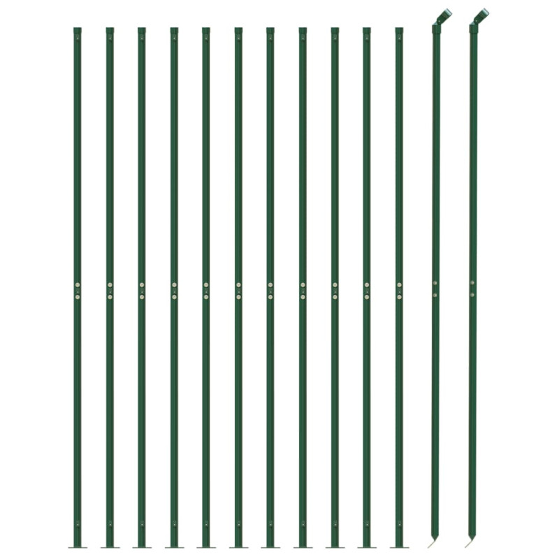 Produktbild för Stängsel med stolpsko grön 0,8x25 m