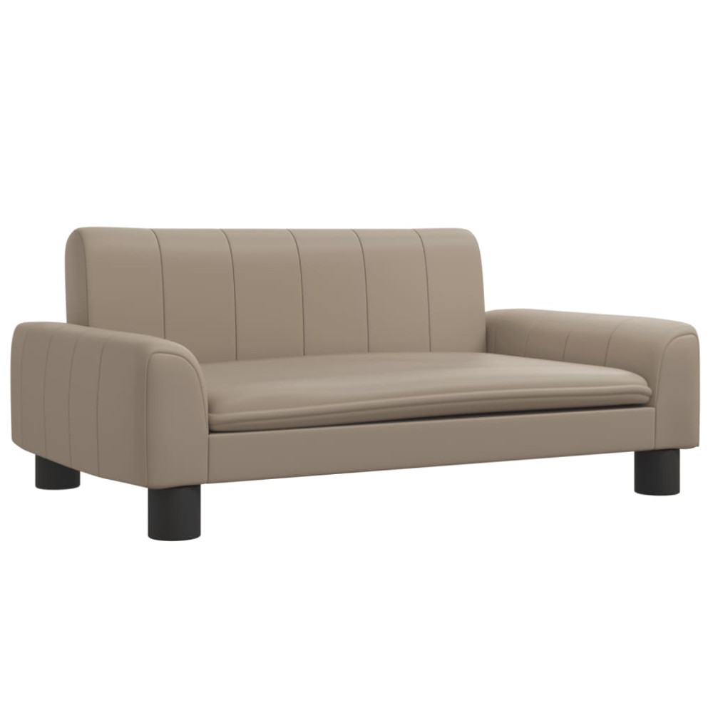 Produktbild för Hundbädd cappuccino 70x45x30 cm konstläder
