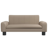 Produktbild för Hundbädd cappuccino 70x45x30 cm konstläder