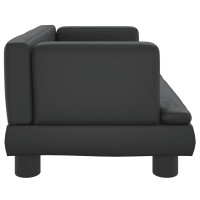 Produktbild för Hundbädd svart 60x40x30 cm konstläder