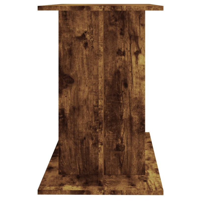 Produktbild för Akvariebänk rökfärgad ek 100x40x60 cm konstruerat trä
