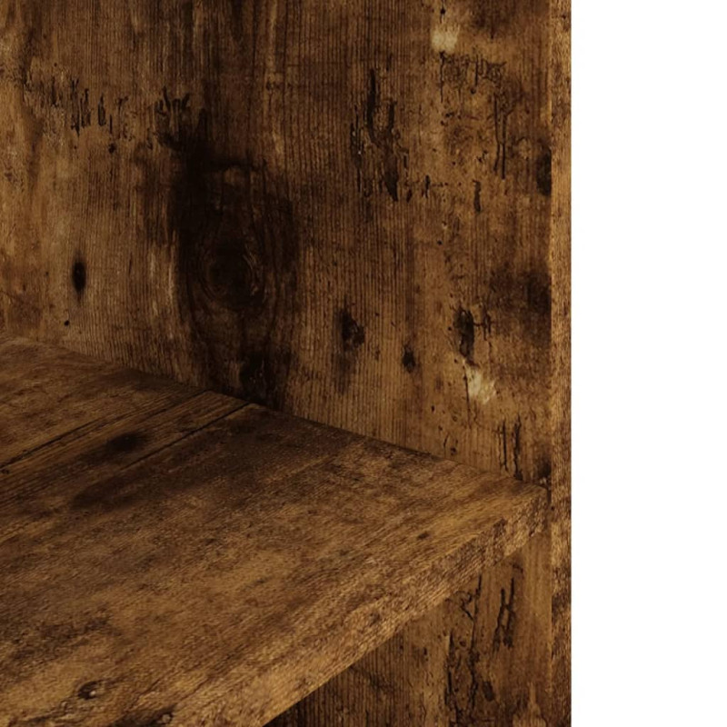 Produktbild för Akvariebänk rökfärgad ek 100x40x60 cm konstruerat trä