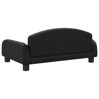 Produktbild för Hundbädd svart 70x45x30 cm konstläder
