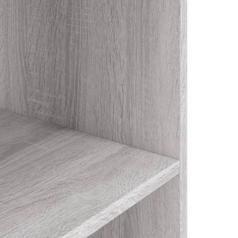 Produktbild för Akvariebänk grå sonoma 60x30x60 cm konstruerat trä
