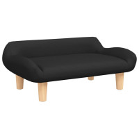 Produktbild för Hundbädd svart 70x40x24 cm tyg