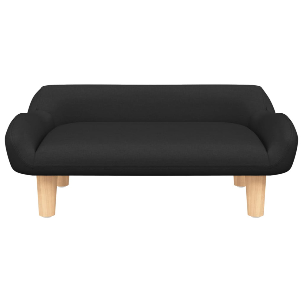 Produktbild för Hundbädd svart 70x40x24 cm tyg