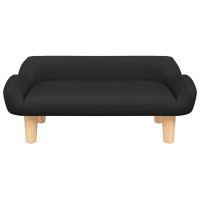 Produktbild för Hundbädd svart 70x40x24 cm tyg