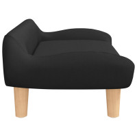 Produktbild för Hundbädd svart 70x40x24 cm tyg