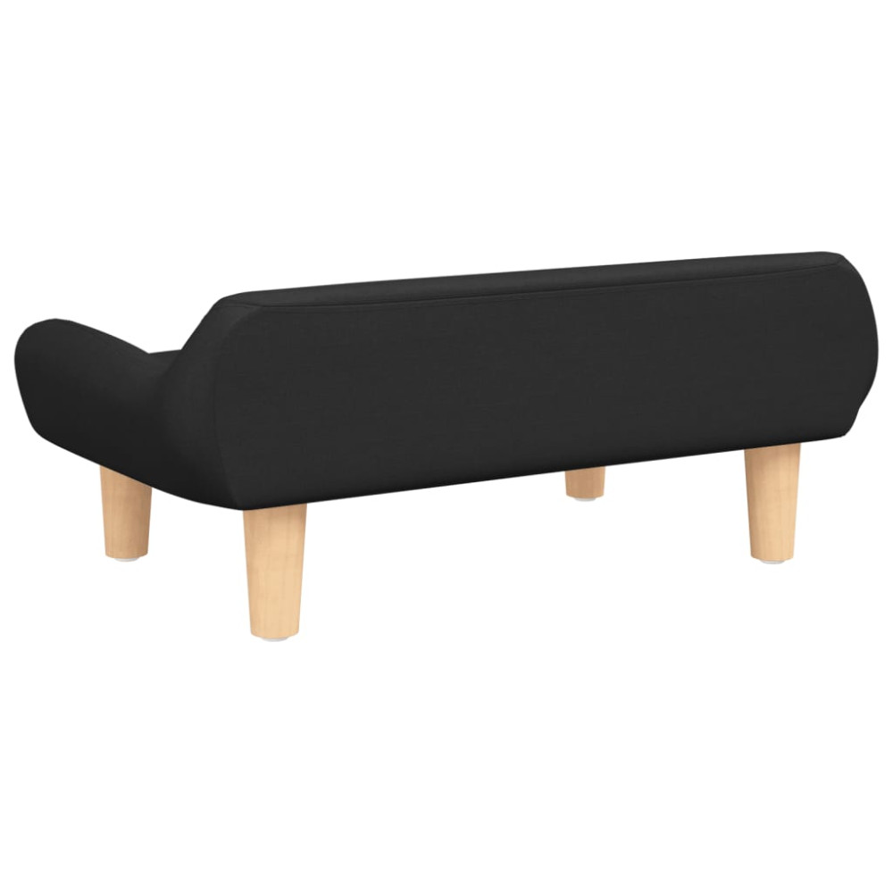 Produktbild för Hundbädd svart 70x40x24 cm tyg