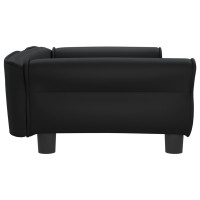 Produktbild för Hundbädd svart 95x55x30 cm konstläder