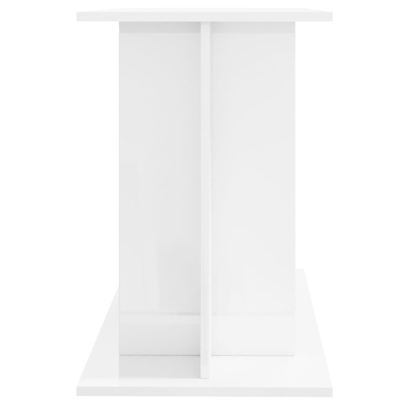 Produktbild för Akvariebänk vit högglans 100x40x60 cm konstruerat trä