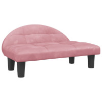 Produktbild för Hundbädd rosa 70x52x30 cm sammet