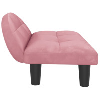 Produktbild för Hundbädd rosa 70x52x30 cm sammet