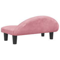Produktbild för Hundbädd rosa 70x52x30 cm sammet
