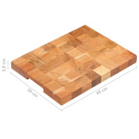 Produktbild för Skärbräda 40x30x3,8 cm massivt akaciaträ