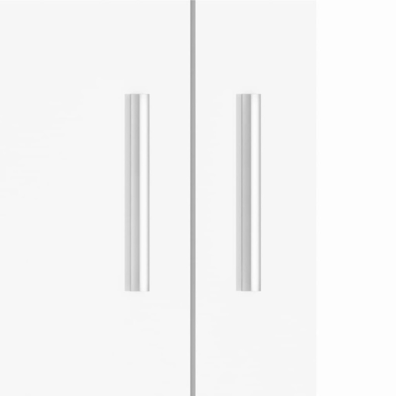 Produktbild för Akvariebänk vit högglans 81x36x73 cm konstruerat trä