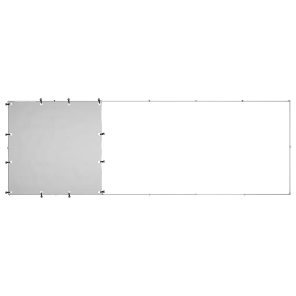 Produktbild för Hundgård silver 330x110x110 cm stål