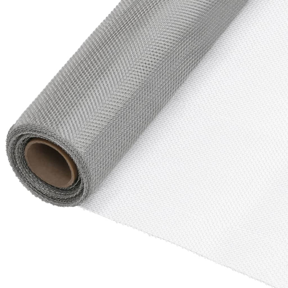 Produktbild för Insektsnät rostfritt stål 60x500 cm silver