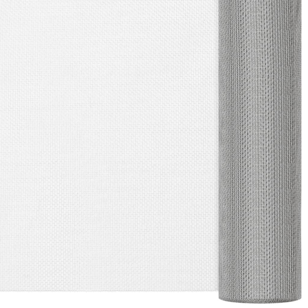 Produktbild för Insektsnät rostfritt stål 60x500 cm silver