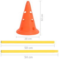 Produktbild för Hundhinder orange och gul