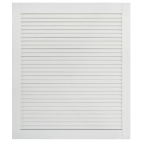 Produktbild för Skåplucka lamelldesign vit 69x59,4 cm massiv furu