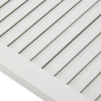 Produktbild för Skåplucka lamelldesign vit 69x59,4 cm massiv furu