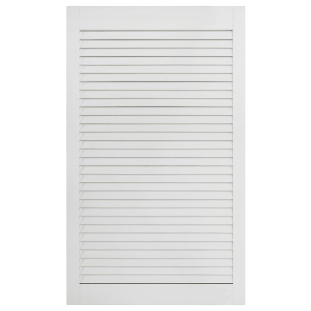 Produktbild för Skåpluckor lamelldesign 4 st vit 99,3x49,4 cm massiv furu