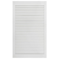 Produktbild för Skåpluckor lamelldesign 4 st vit 99,3x49,4 cm massiv furu