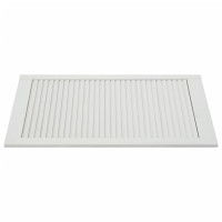 Produktbild för Skåpluckor lamelldesign 4 st vit 99,3x49,4 cm massiv furu