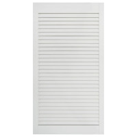 Produktbild för Skåpluckor lamelldesign 2 st vit 99,3x39,4 cm massiv furu
