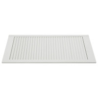 Produktbild för Skåpluckor lamelldesign 2 st vit 99,3x39,4 cm massiv furu