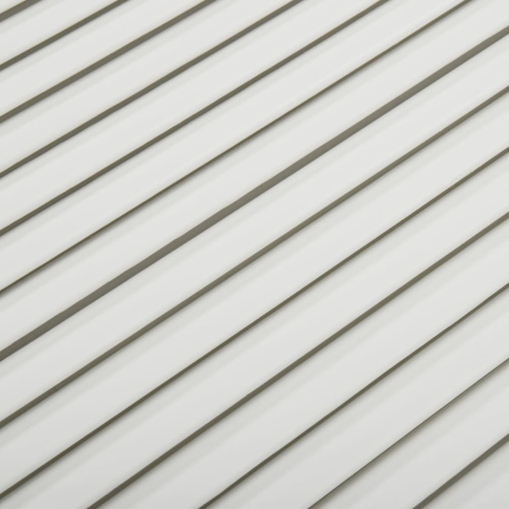 Produktbild för Skåpluckor lamelldesign 2 st vit 99,3x39,4 cm massiv furu