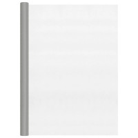 Produktbild för Insektsnät rostfritt stål 112x1000 cm silver